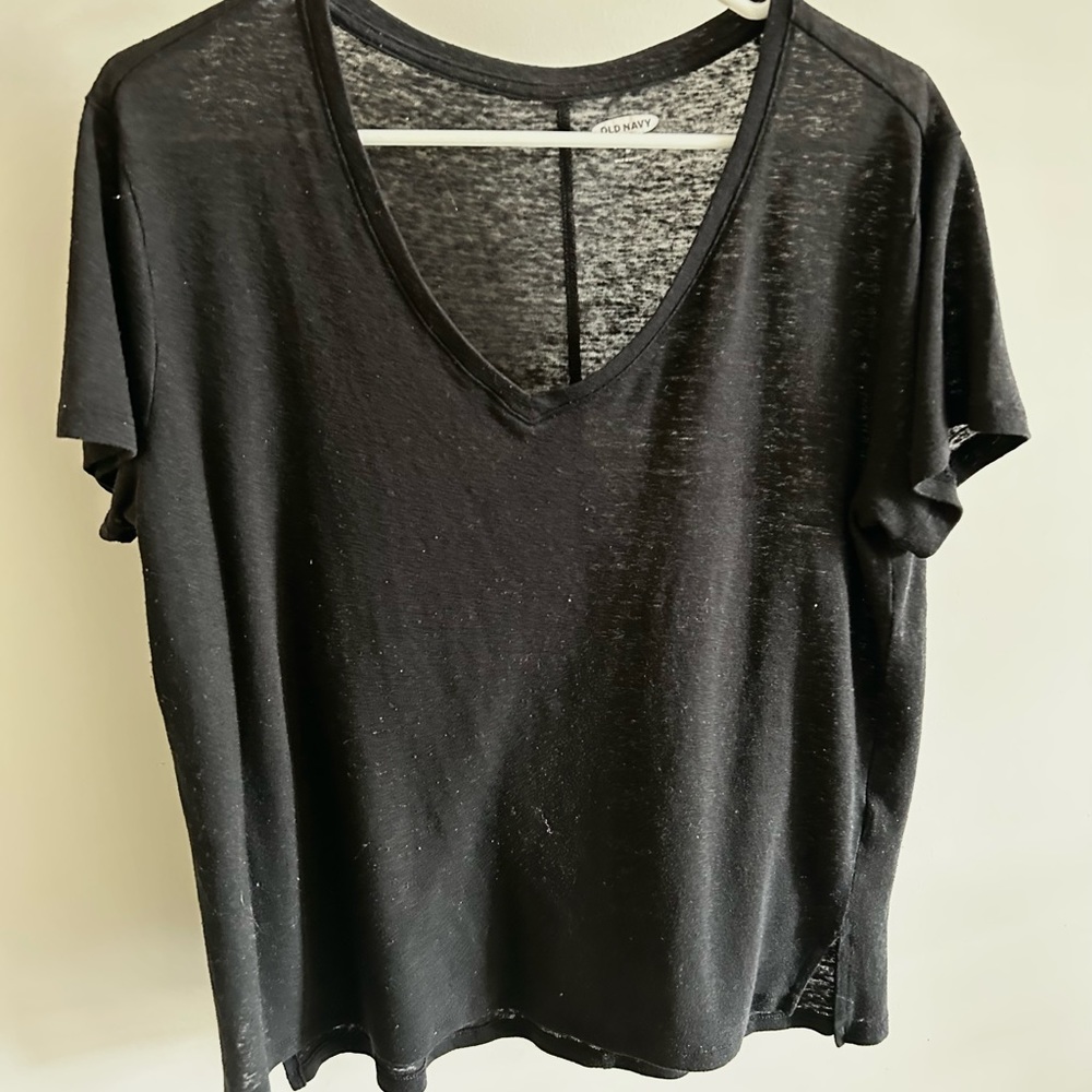 Old Navy Black Boyfriend Tee
